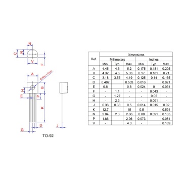 1-3MA 800V TO-92 ZO0607MA Triac