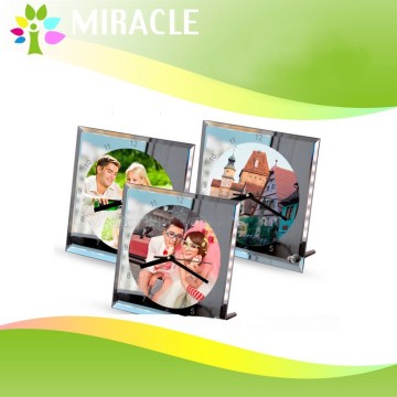 Blank Sublimation Glass Clock with 200*200mm