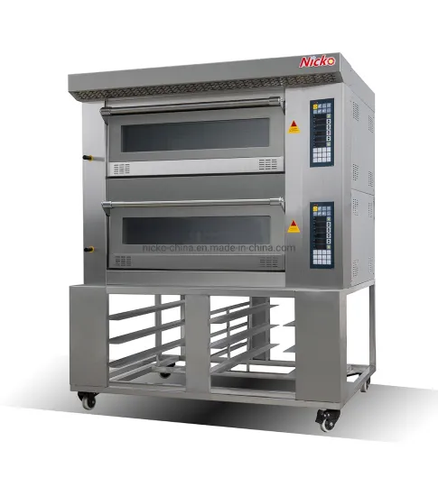 Bread Baking Oven Machine for Commercial Use and 2 Decks 4 Trays Pizza Oven Bakery Oven Equipment