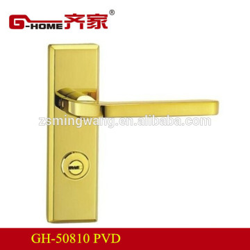 stainless steel residential mortise lock with golden color