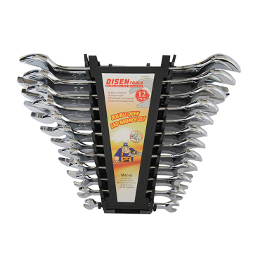Disen 12-Piece Dual Open End Dull Wrench Spanner Set