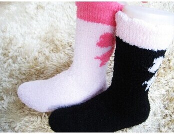 Winter Thick Plush Men Women Stripe Socks