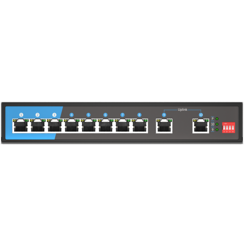 Scodeno PoE switch AI PoE DIP switch 10GTP-S2-AC