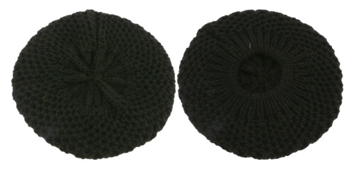 黒の高品質のアクリルベレー帽