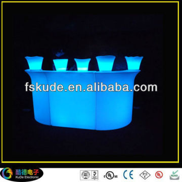 Color Rechargeable LED luminated bar furniture bar counter bar table bar ice bucket