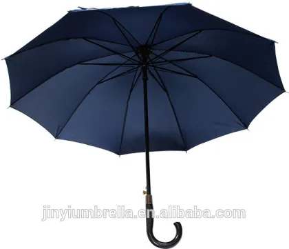 Blue business man straight umbrella advertising umbrella