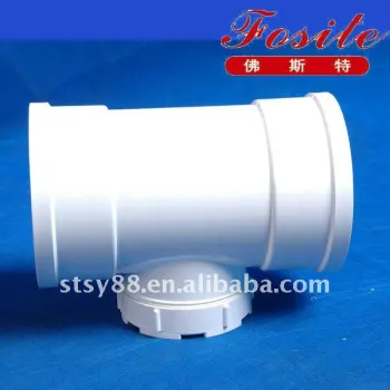 U-PVC pipe and accessaries plastic tee with checkout