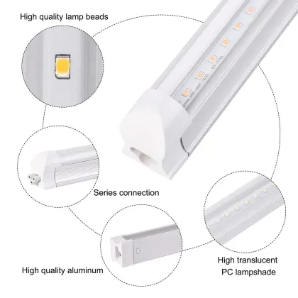 Weixinli T8 LED Grow Lamp for Horticulture and Greenhouse Plant Lighting