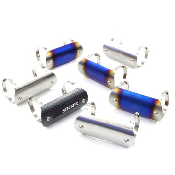 Stainless Steel Motorcycle Exhaust Heat Shield Cover for Middle Link Pipe and Muffler Accessory