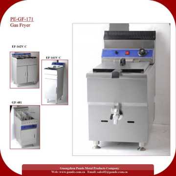 Single Tank One Basket LPG Gas Deep Fryer