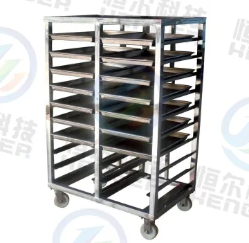 Stainless Steel Quick Freeze Rack Trolley with Tray