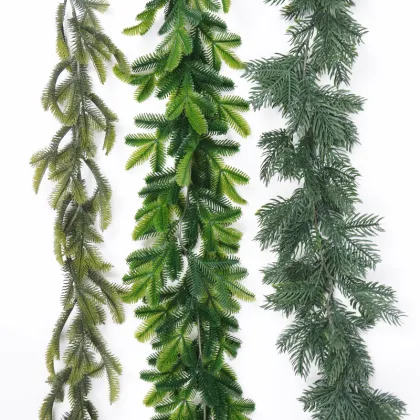 Artificial Pine Leaf Wreath Garlands with Cypress and Cedar