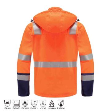 난연성 HIVIS 레인 자켓