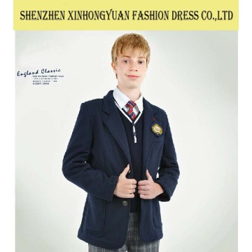 fashionable styled school uniform blazer for high school girls and boys