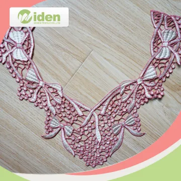 Woman Detachable Neckline Chiffon Lace Collar