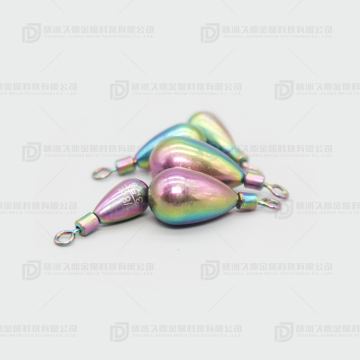 Coated tungsten alloy fishing weight