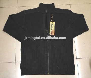 Men sweater zipper front OEM factory in China