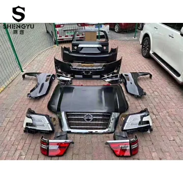 Car Body Parts Upgrade for Nissan Patrol Y62 13-19 to 20 Model: Bumpers, Grille, Auto Lamps, Hood, Fender, Trunk Lid