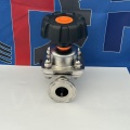 Ss316 Sanitary T Type Three Way Diaphragm Valve