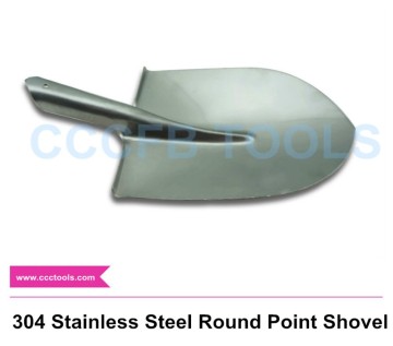 Non-magnetic 304 Stainless Steel Round Point Shovel,SS Shovel,Stainless Steel Spade