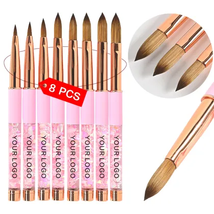 Custom Natural Nail Thick Sable Brush