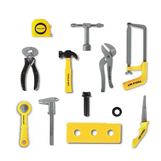 DIY Toy Workshop Tools Set: EPT Dollar Toys Including Screwdrivers, Pliers, Pipe Wrench, Hammer for Boys' Play