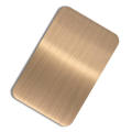 Stainless Steel Brushed Red Copper Plate