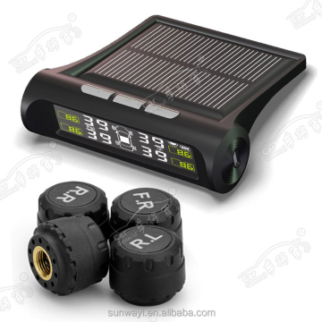 Wireless Solar-Powered TPMS with External Sensors for Cars