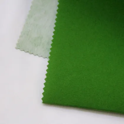 Green Flocking fabric
