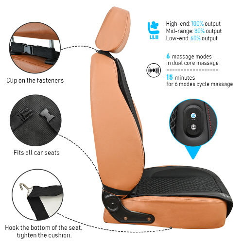 Universal Fit Car Seat Cover Cushion with Quick Cooling Massage and Decorative Design