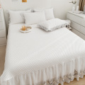 Bán buôn Phong cách mới Ice Lace Mat Bedskirt Set