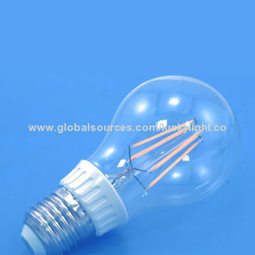 Filament LED Lamp Bulb for Home Lighting, Aluminum Housing, 39mA Input Current