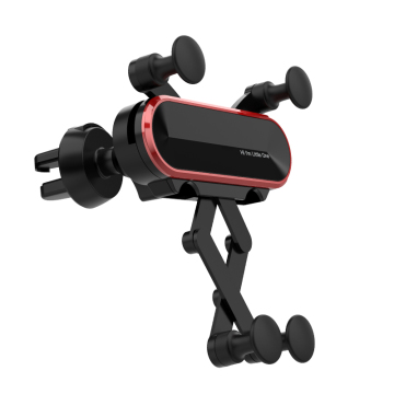 Easy Install Aluminum Alloy ABS Silicon Car Vent Phone Holder