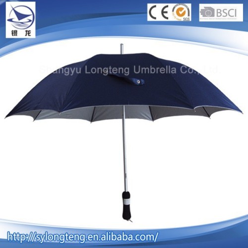 Famous Brand Adjustable Sun protection Aluminum Straight golf shade umbrella