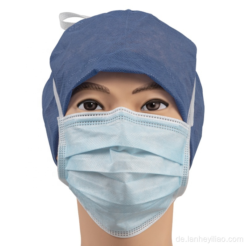 Blaue Maske Einweg-Chirurgie-Verbindungsgesichtsmaske