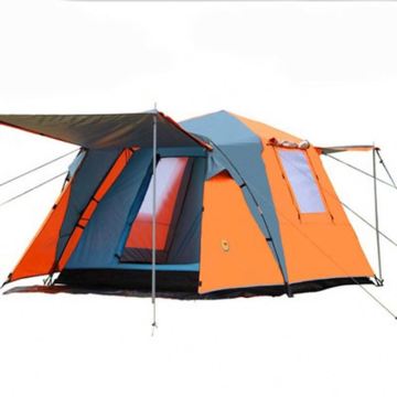 Family Camping Tent for 4 People - Outdoor Manual Setup