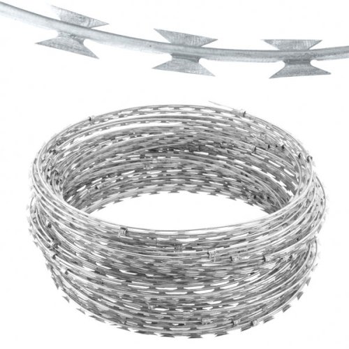 galvanized razor barbed wire