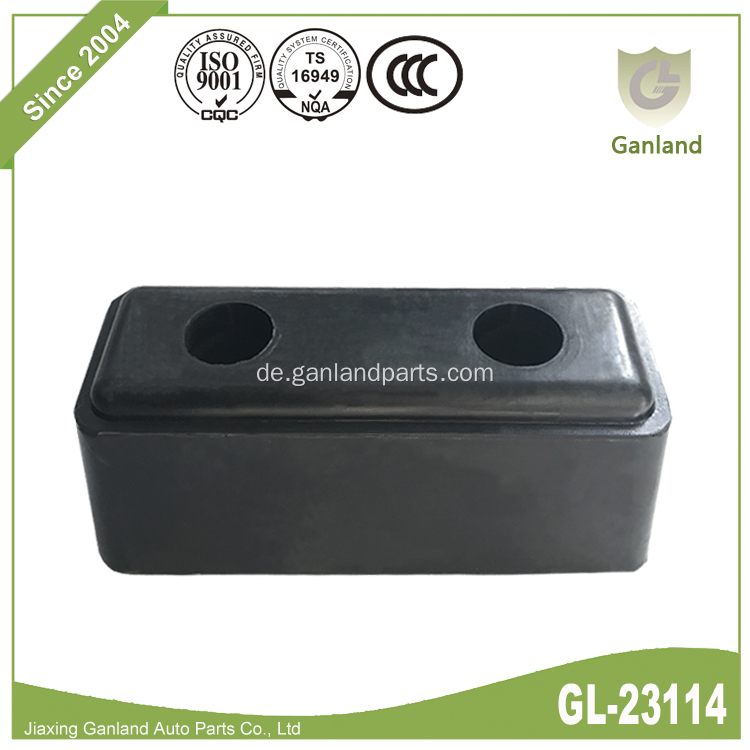 Schwarzer fester Gummi -Blockpuffer 195*80*80