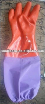 PVC household gloves with cuff