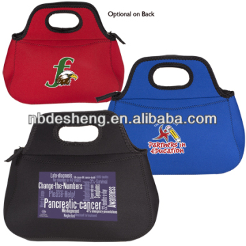 zippered neoprene lunch tote