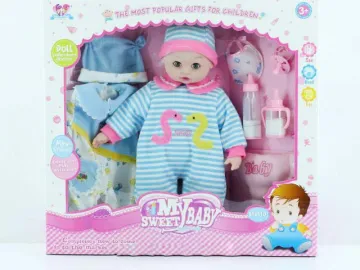 16" FIGURES WITH BOTTLE + CLOTHES