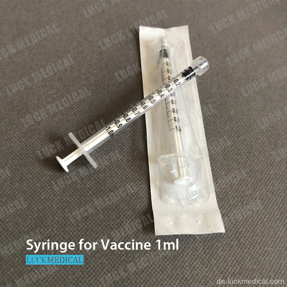 1cc Impfstoffinjektor ohne Nadel