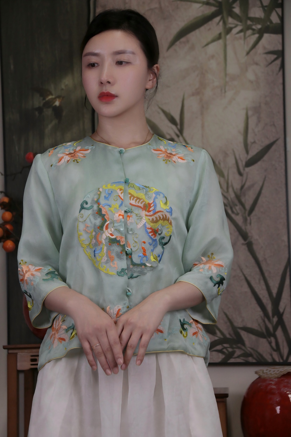 Top indigo tinta phoenixn-sihouette