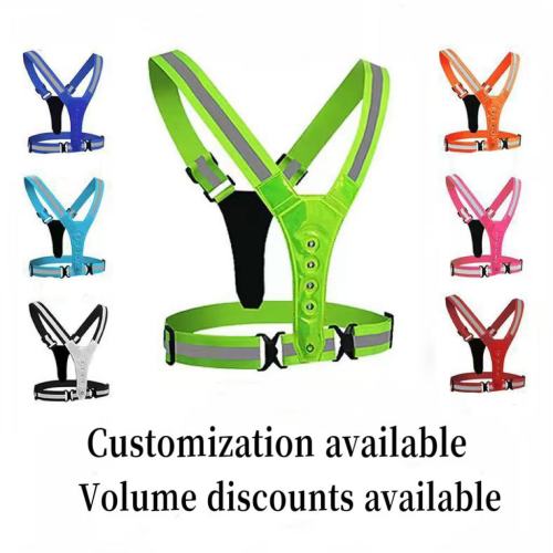 تسمه های LED انعکاسی کوله پشتی قابل تنظیم