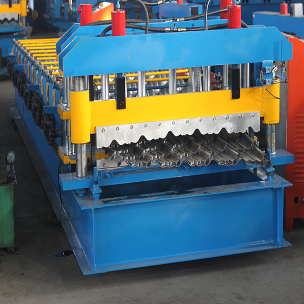 Metal steel roof tile press machine