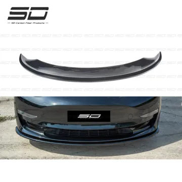 MAX Style Dry Carbon Fiber Bodykit for Tesla Model 3: Front Lip, Rear Diffuser, and Side Skirts