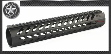 Vector Optics KeyMod Tactical Rifle 12 inch Free Float Handguard Mount Bracket with Detachable Rails BLACK STEEL Barrel Nut