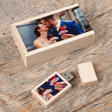 Houten Bamboo USB Flash Drive voor fotografie