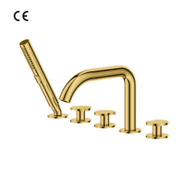 Rim mount 5-hole bath set