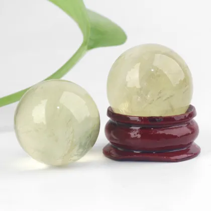Citrine Quartz Crystal Spheres